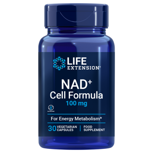 Life Extension NAD+ Cell Formula, Nicotinamide riboside, NIAGEN®, 100 mg, 30 kapsúl