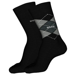 Hugo Boss 2 PACK - pánske ponožky BOSS 50478352-001 43-46