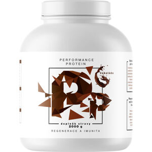 BrainMax Performance Protein, natívny srvátkový proteín, čokoláda, 2000 g Doplnok stravy