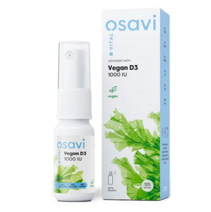 Osavi - Vegan Vitamín D3 (1000IU), ústny sprej, 12,5 ml