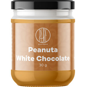BrainMax Pure Peanuta, Arašidový krém s bielou čokoládou, BIO, 30 g