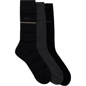 Hugo Boss 3 PACK - pánske ponožky BOSS 50515154-012 40-46