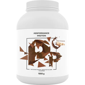 BrainMax Performance protein, nativní syrovátkový protein, marcipán, 1000 g Natívny srvátkový proteín, doplnok stravy