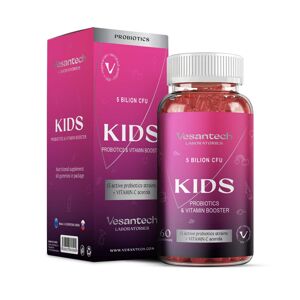Vesantech Kids, dětská probiotika, 5 miliard CFU, 60 gumových bonbónů Výživový doplnok