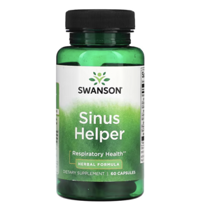 Swanson Sinus Helper, podpora dýchacích cest, 60 kapslí Výživový doplnok