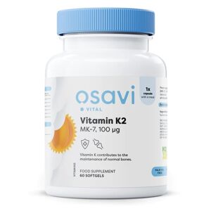 Osavi Vitamín K2 MK-7, 100 μg, 60 softgelových kapslí Výživový doplnok