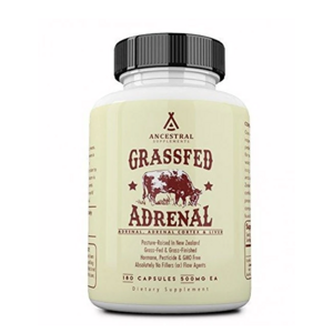 Ancestral Supplements Newtraceuticals, Grass-fed Adrenal, zdraví nadledvin, 180 kapslí, 180 dávek Výživový doplnok