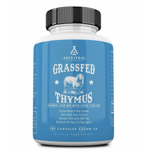 Ancestral Supplements Newtraceuticals, Grass-fed Thymus, brzlík, 180 kapslí, 30 dávek Výživový doplnok