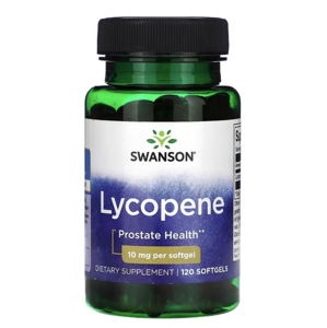 Swanson Lycopene, Lykopen, zdraví prostaty 10 mg, 120 kapslí Výživový doplnok