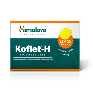 Himalaya Herbals Himalaya Koflet-H Lemon, pastilky s příchutí citrónu, 12 pastilek Výživový doplnok