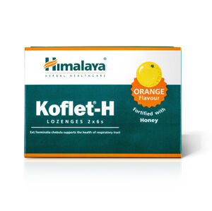 Himalaya Herbals Himalaya Koflet-H Orange, pastilky s příchutí pomeranče, 12 pastilek Výživový doplnok