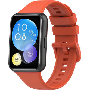 4wrist Silikonový řemínek pro Huawei Watch FIT 2 Active - Orange