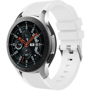 4wrist Silikónový remienok na Samsung Galaxy Watch – Biely 20 mm