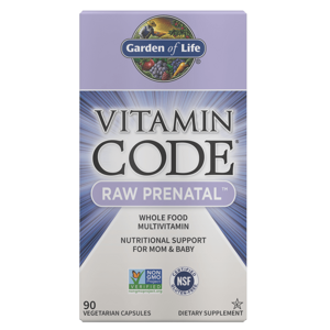 Garden of Life Vitamín Code RAW Prenatal (multivitamín pre tehotenstvo), 90 rastlinných kapsúl