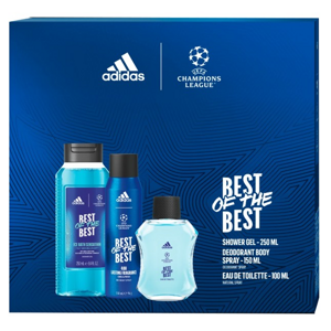 Adidas UEFA Best Of The Best - EDT 100 ml + deodorant ve spreji 150 ml + sprchový gel 250 ml