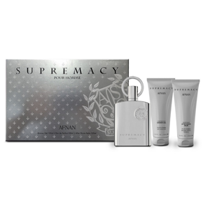 Afnan Supremacy Silver - EDP 100 ml + sprchový gel 100 ml + balzám po holení 100 ml
