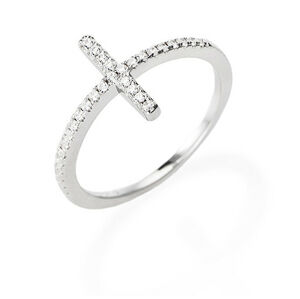 Amen Trblietavý strieborný prsteň so zirkónmi Diamonds RCRBBZ 52 mm
