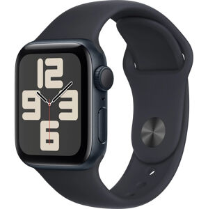 Apple Apple Watch SE (2023) GPS 44mm športový silikónový remienok temne atramentový M/L