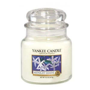 Yankee Candle Aromatická sviečka strednej Midnight Jasmine 411 g