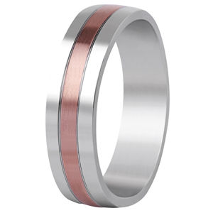Beneto Bicolor prsteň z ocele SPP10 65 mm
