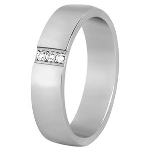Beneto Dámsky prsteň z ocele s kryštálmi SPD01 62 mm