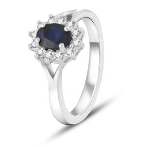 Beneto Exclusive Očarujúce prsteň s modrým zafírom SAFAGG4 58 mm