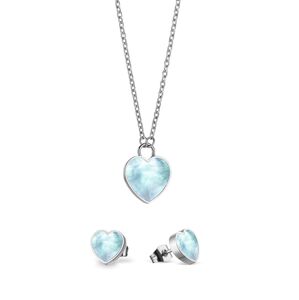 Bering Romantická sada oceľových šperkov Arctic Symphony 431-715-Silver (náhrdelník, náušnice)