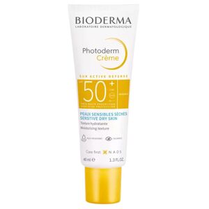Bioderma Ochranný krém na opaľovanie pre citlivú a suchú pleť SPF 50+ Photoderm Creme (Cream) 40 ml