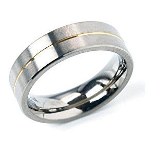 Boccia Titanium Snubný titánový prsteň 0101-21 62 mm