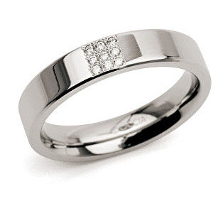 Boccia Titanium Titánový prsteň s diamantmi 0121-02 50 mm