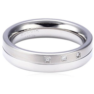 Boccia Titanium Titánový snubný prsteň s diamantmi 0129-03 48 mm