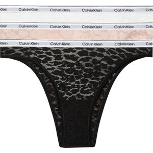 Calvin Klein 3 PACK - dámske nohavičky Brazilian QD5225E-N8I XL