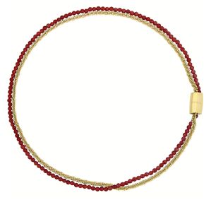 BREIL Dvojitý náhrdelník s achátom Magnetica System TJ3487
