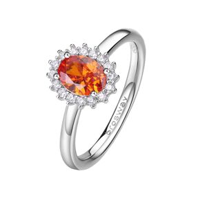 Brosway Elegantný strieborný prsteň Fancy Vitamín Orange FVO19 60 mm