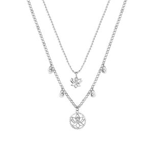 Brosway Pôvabný oceľový náhrdelník Lotosový kvet Chakra BHKN064