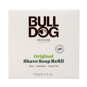 Bulldog Holiace mydlo v bambusovej miske – náhradná náplň (Bulldog Original Shave Soap) 100 g