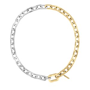 Calvin Klein Neprehliadnuteľný bicolor náhrdelník Bold Metals 35000552