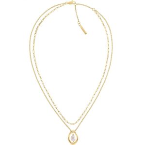 Calvin Klein Nežný pozlátený náhrdelník Edgy Pearls 35000559