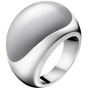 Calvin Klein Oceľový prsteň s kameňom Ellipse KJ3QWR0201 52 mm