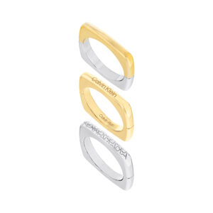 Calvin Klein Štýlová sada oceľových prsteňov 35000512 54 mm