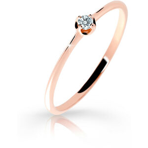 Cutie Diamonds Jemný prsteň z ružového zlata s briliantom DZ6729-2931-00-X-4 53 mm