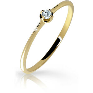 Cutie Diamonds Jemný prsteň zo žltého zlata s briliantom DZ6729-2931-00-X-1 55 mm
