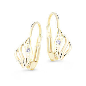 Cutie Diamonds Luxusné náušnice zo žltého zlata s briliantmi DZ8024-L-55-00-X-L1