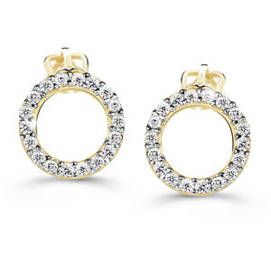Cutie Diamonds Luxusné náušnice zo žltého zlata s briliantmi DZ60240-30-00-X-1