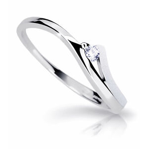 Cutie Diamonds Pôvabný prsteň z bieleho zlata s briliantom DZ6818-1718-00-X-2 62 mm