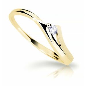 Cutie Diamonds Pôvabný prsteň zo žltého zlata s briliantom DZ6818-1718-00-X-1 61 mm