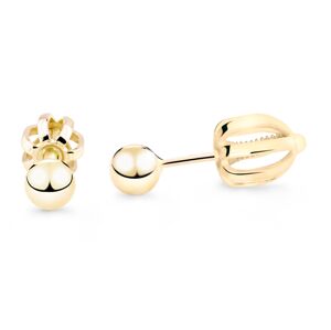 Cutie Jewellery Minimalistické náušnice kôstky zo žltého zlata Z5014-30-X-1