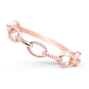 Cutie Jewellery Moderný prsteň z ružového zlata Z5029-X-4 48 mm