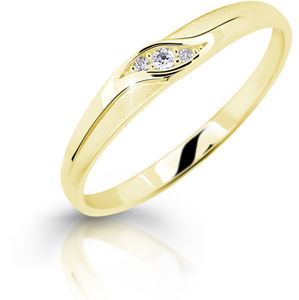 Cutie Jewellery Nežný zásnubný prsteň zo žltého zlata Z6815-2844-10-X-1 64 mm