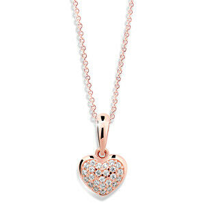 Cutie Jewellery Prívesok v tvare srdca z ružového zlata Z6295-2383-40-10-X-4